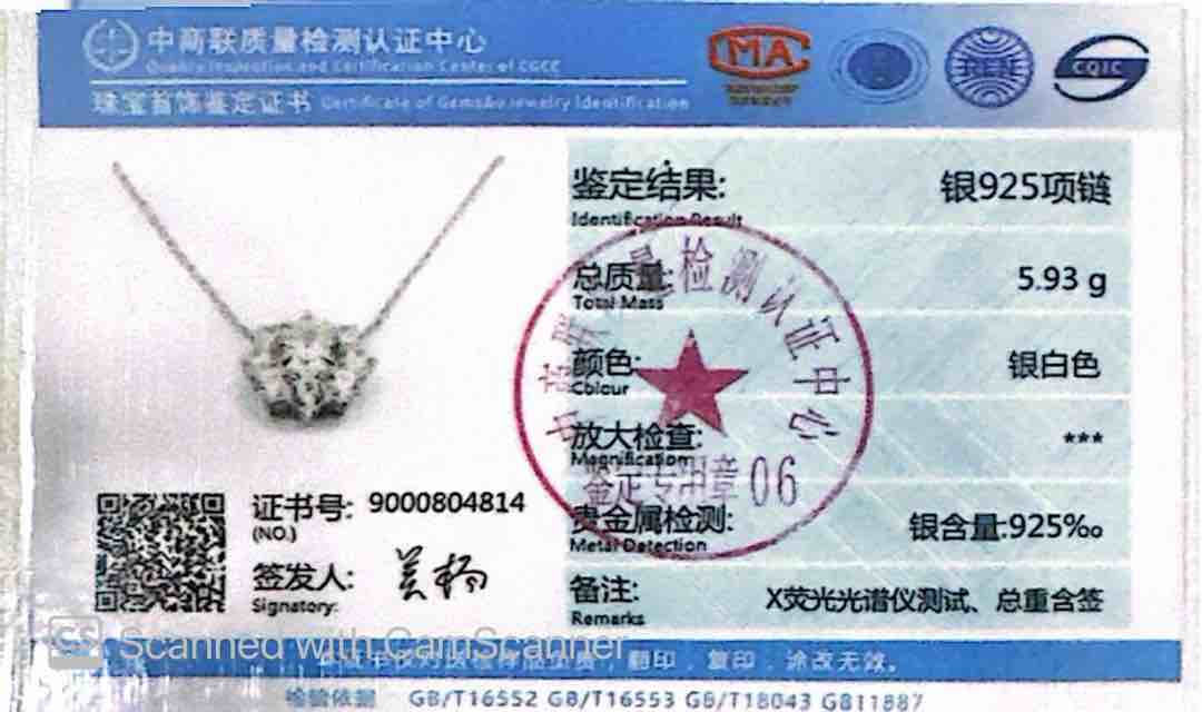 Omnia Maheen White Floral Pendant Necklace In 925 Silver High Quality Certified Lab Crafted Stones - OMNIASTORES UAE