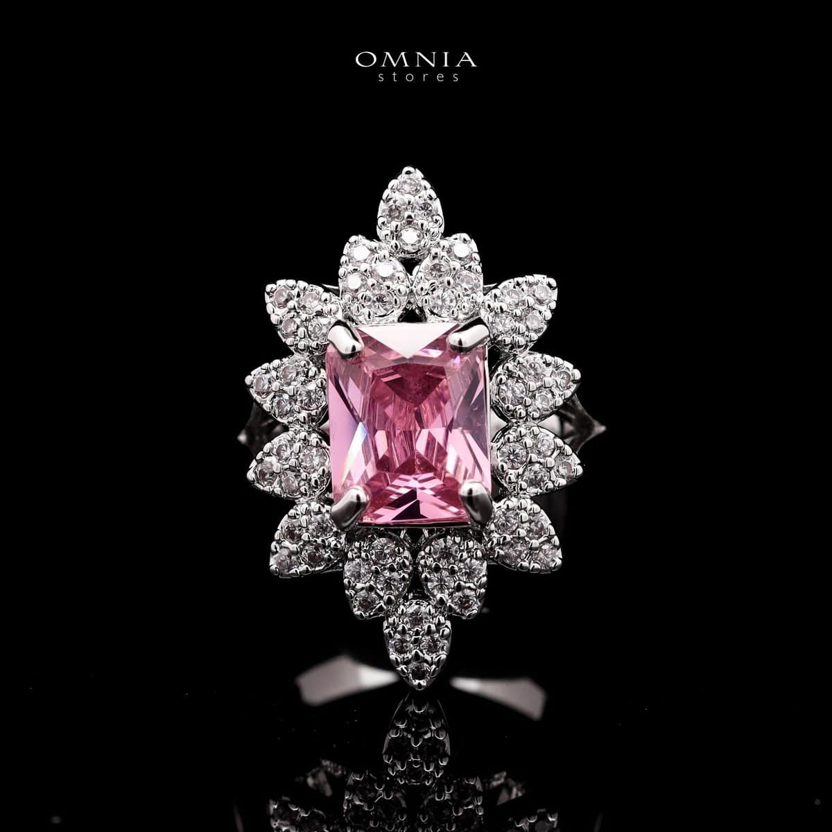 Omnia Blair Pink Bridal Full Set in High Quality Simulated Diamonds - OMNIASTORES UAE