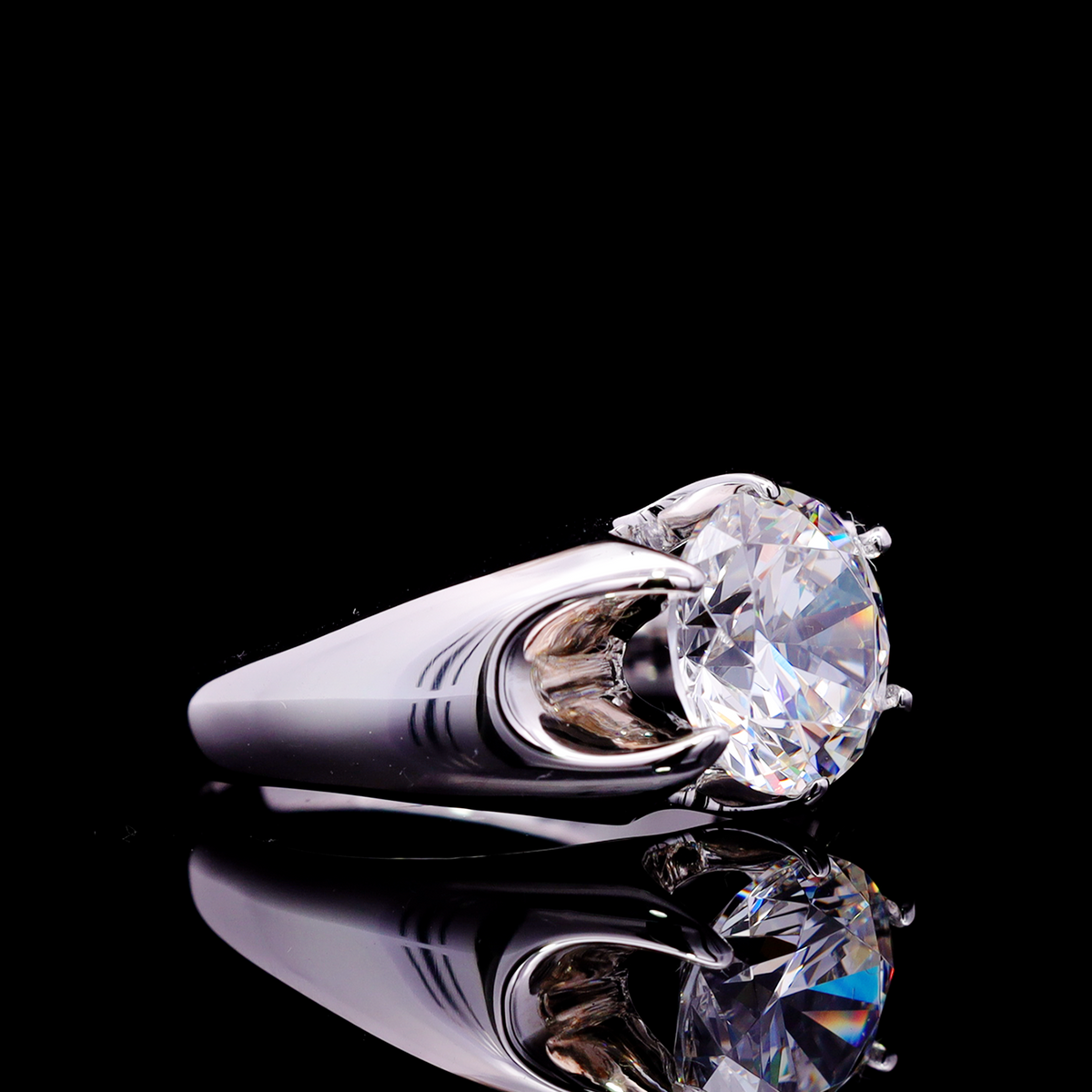 Omnia Maida Silver Ring In 925 Silver High Quality Certified Lab Crafted Stones