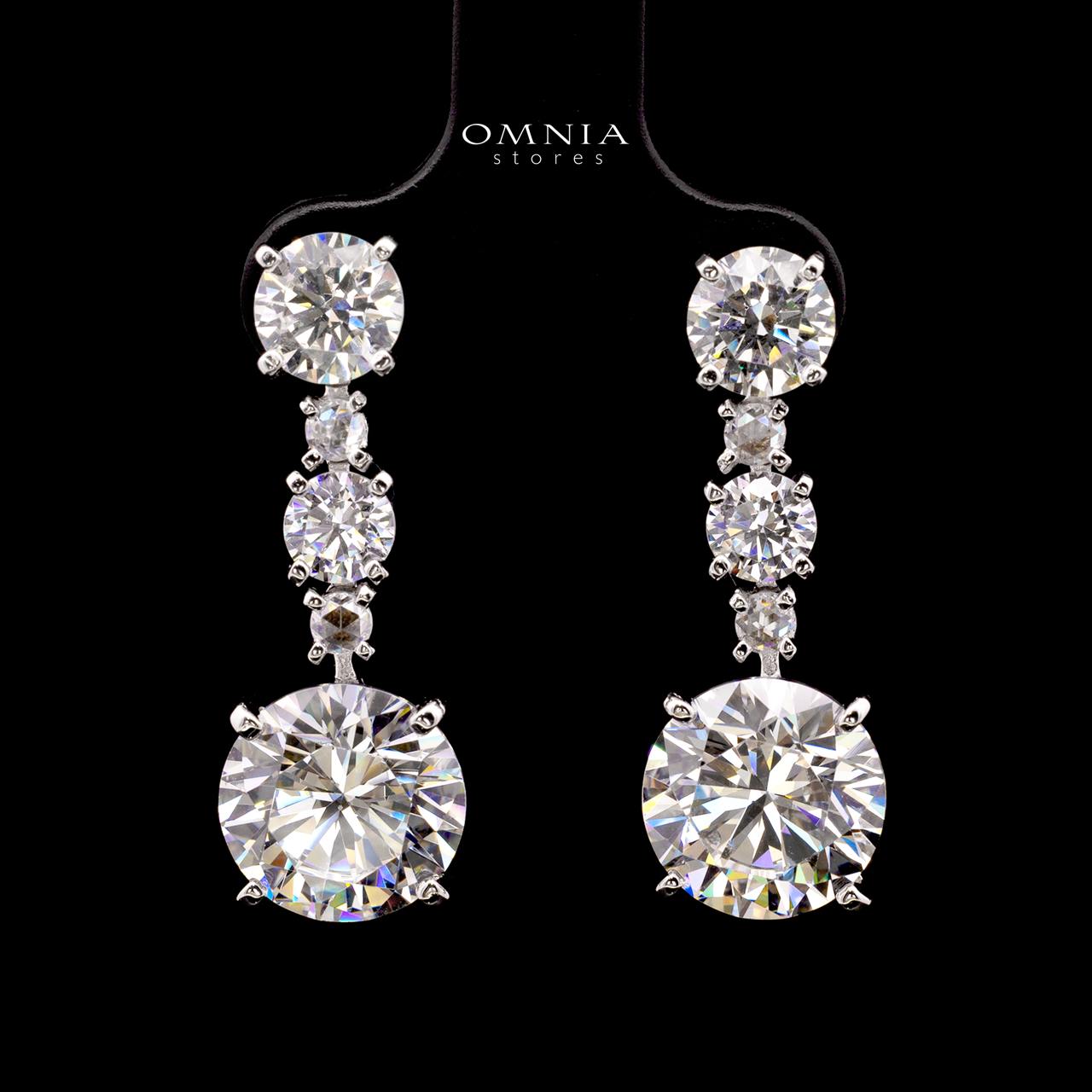 Kaliyah Earring with Certificate, High-Quality Premium Simulated Diamonds in 925 Sterling Silver