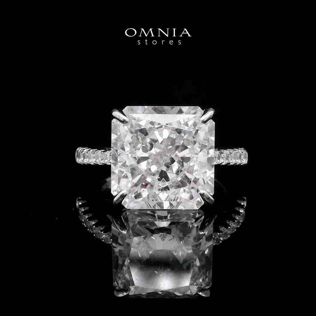 Omnia Adele White 1.25 Carat Ring In 925 Silver High Quality Simulated Diamonds