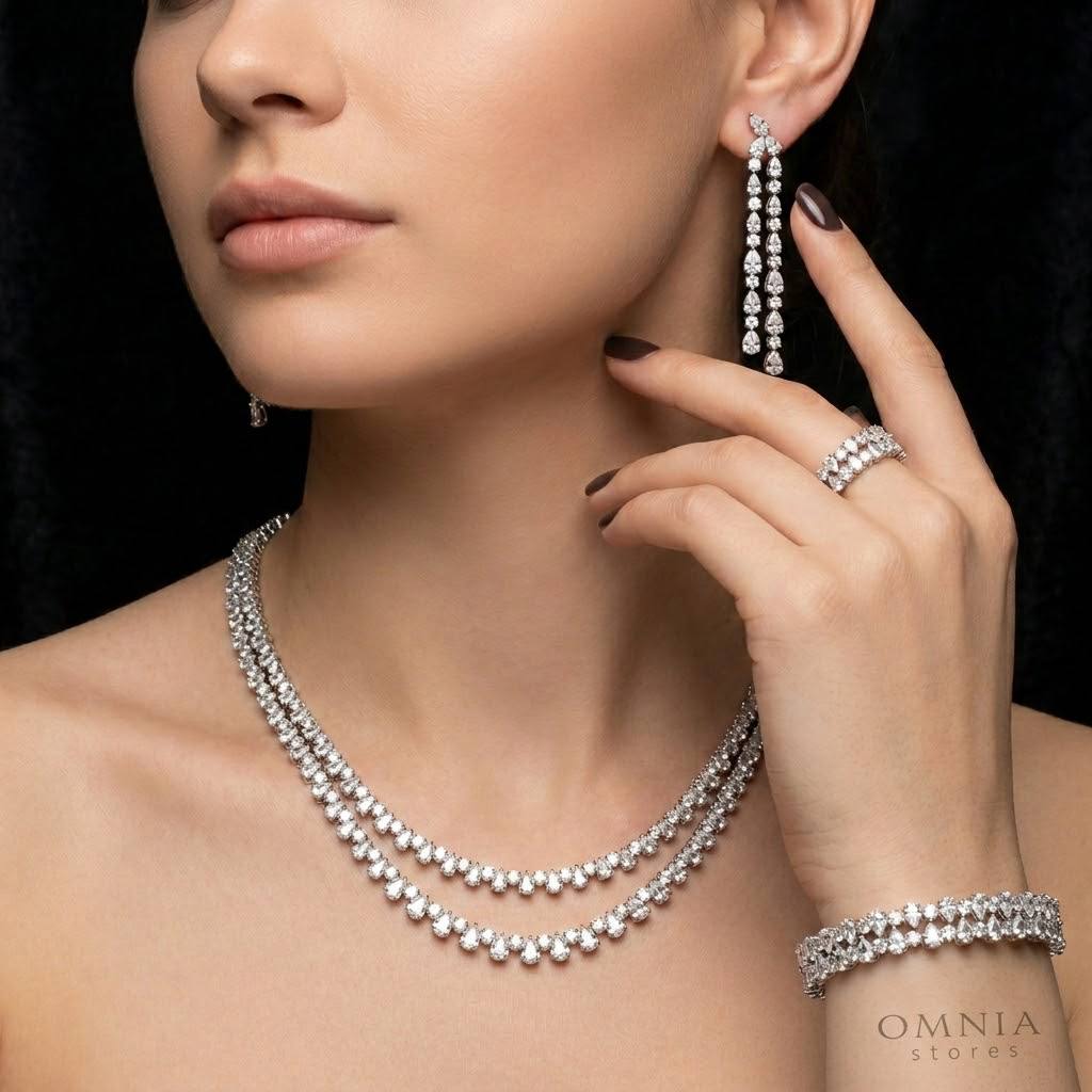 Omnia Aria White Bridal Full Set - OMNIASTORES KSA