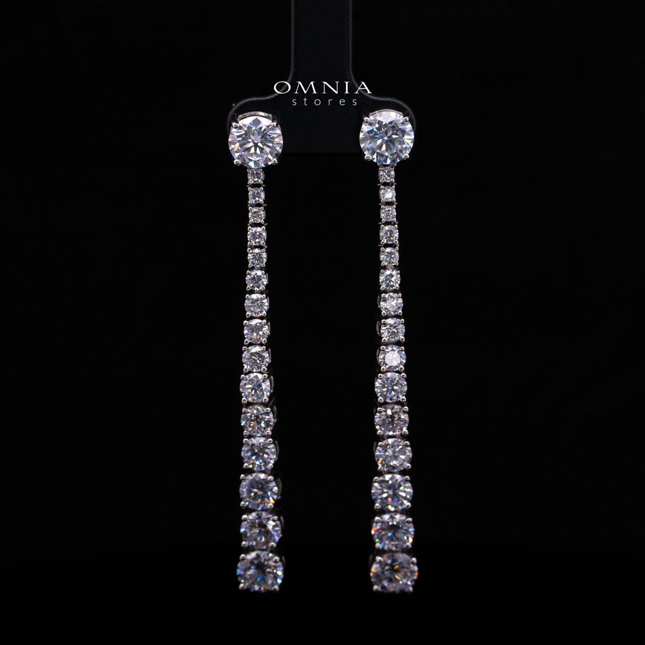 أقراط أدالين المتدلية - فضة استرليني عيار 925 مع زركونيا مكعبة فاخرة