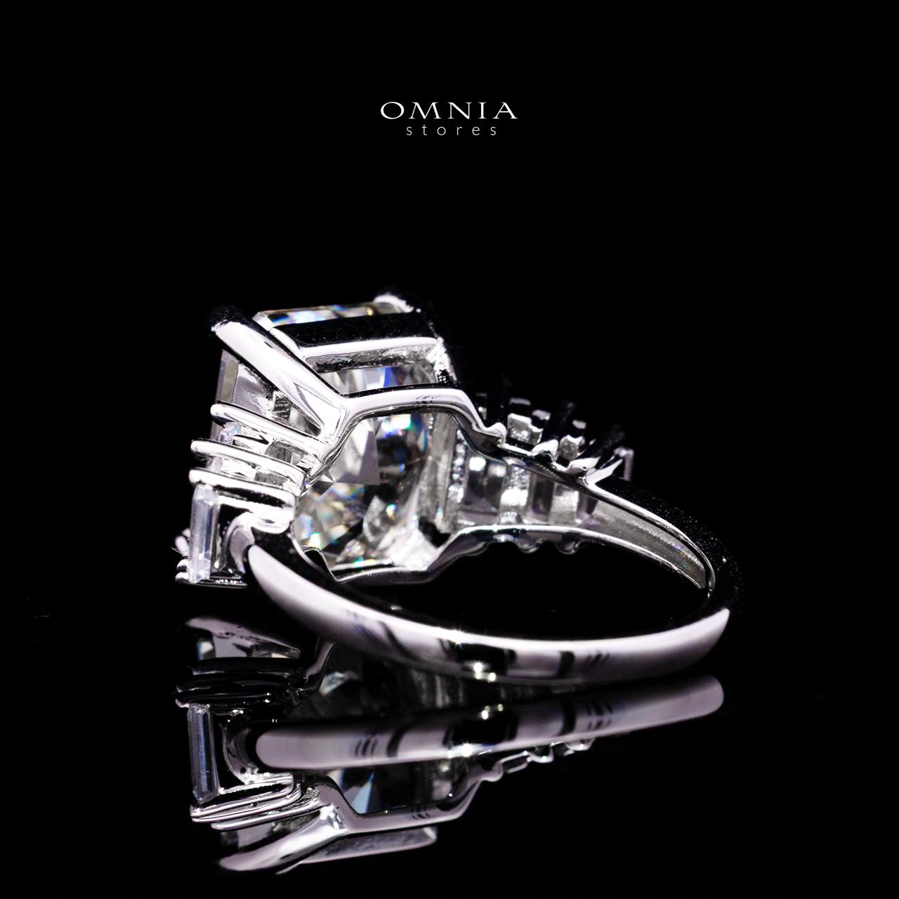 Karylle Ring with Certified Premium Simulated Diamonds in 925 Sterling Silver - OMNIASTORES KSA