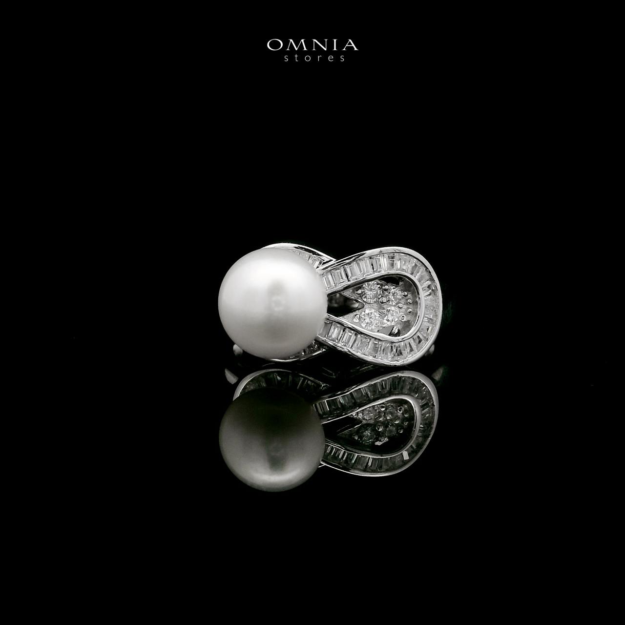 Omnia Alia Fresh Real Water Pearl Set in 92.5 Silver Accessories High Quality Simulated Diamonds