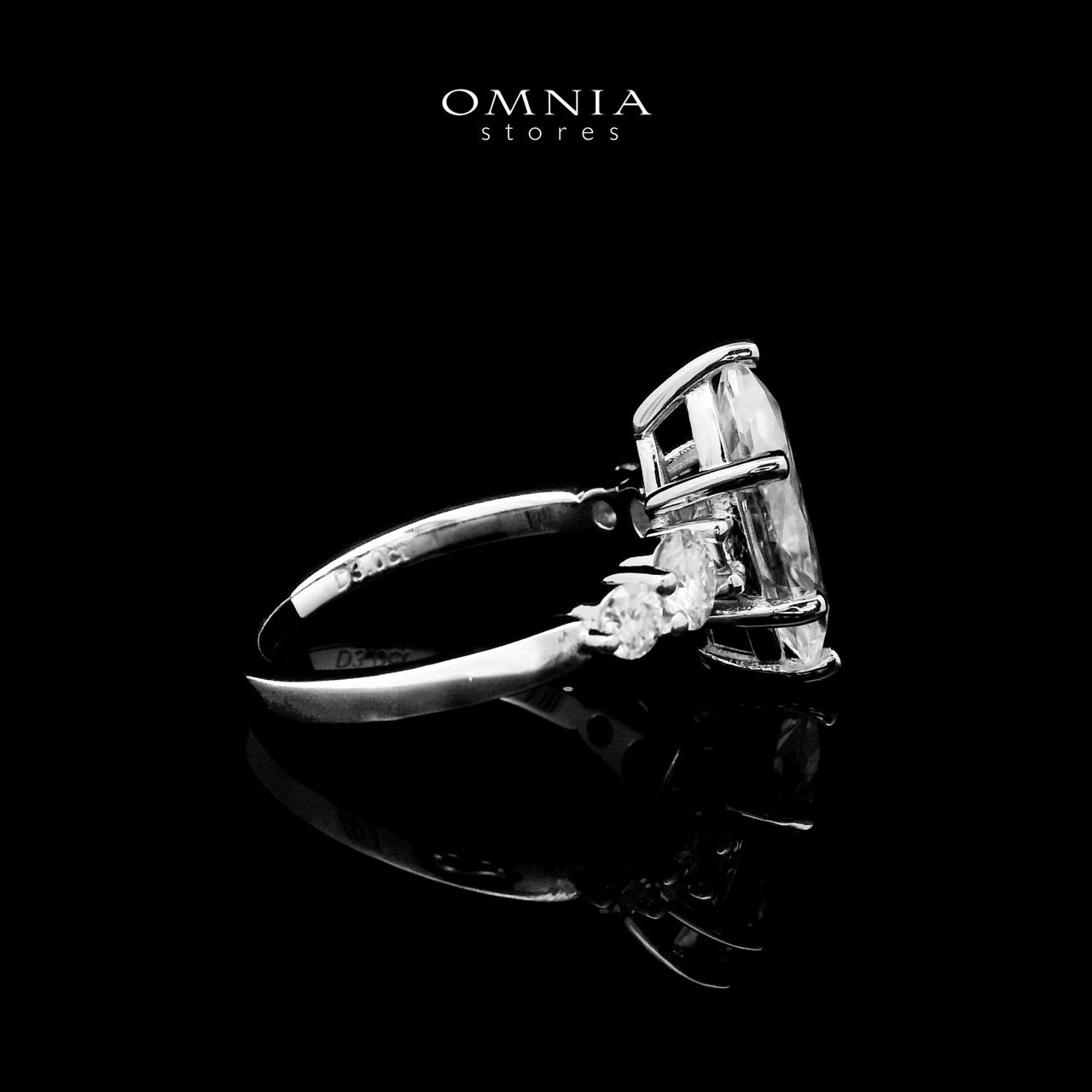 Omnia Hadiya Marquise Moissanite Ring – Certified 925 Sterling Silver Royal Cut