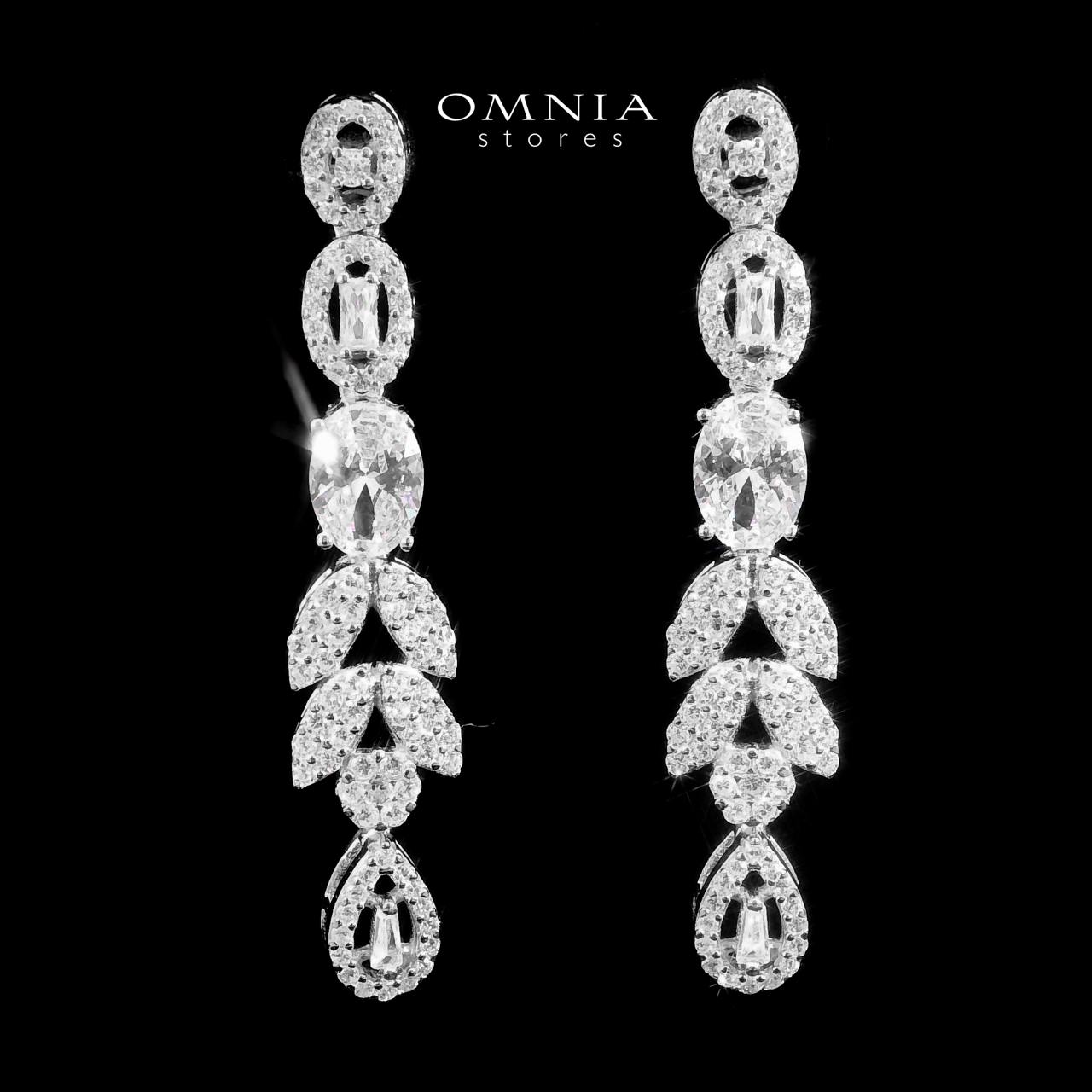 Omnia Nihal White Bridal Full Set in 925 Silver High Quality Simulated Diamonds