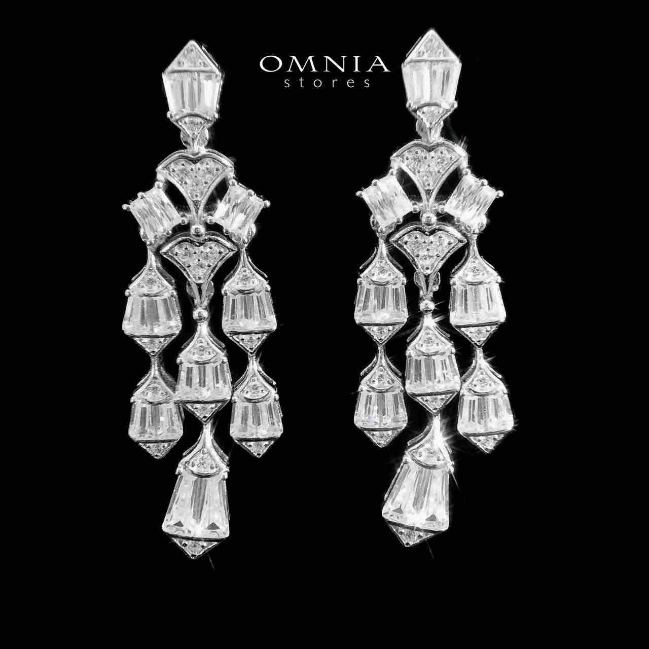 Omnia Noora White Bridal Full Set in 925 Silver High Quality Simulated Diamonds