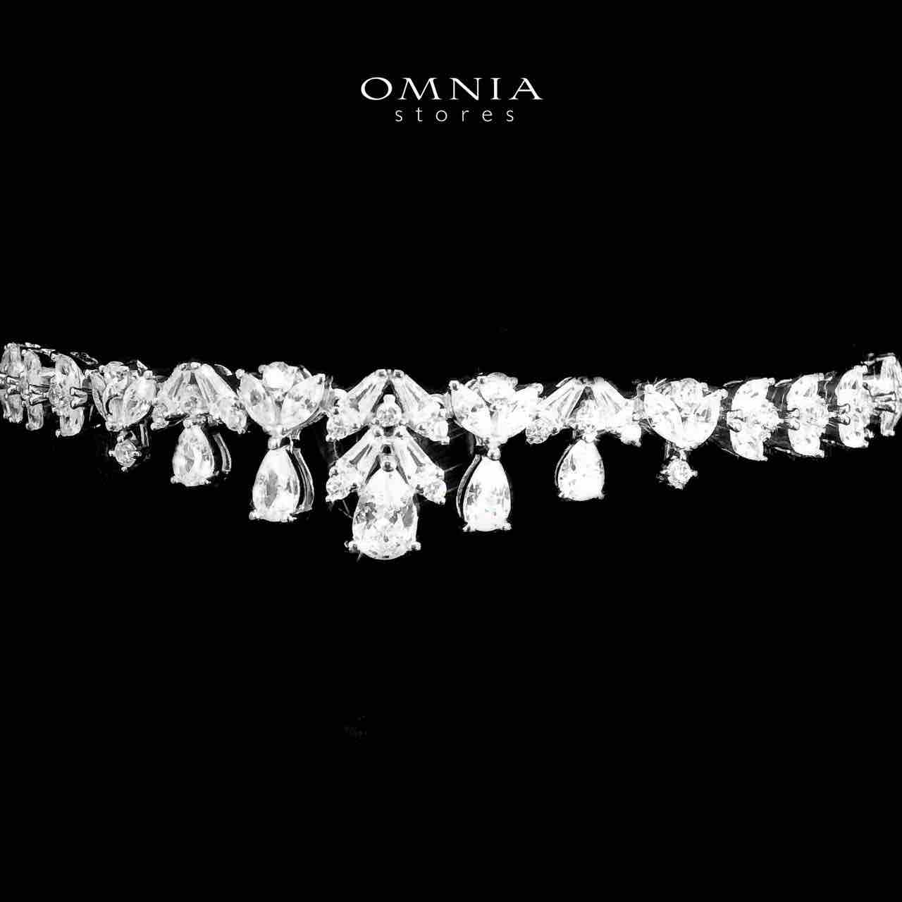 Omnia Omayra White Bridal Full Set in 925 Silver High Quality Simulated Diamonds - OMNIASTORES UAE