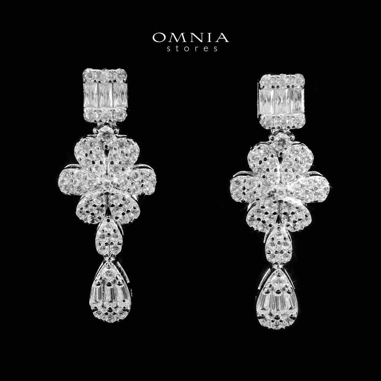Omnia Aya White Bridal Full Set in 925 Silver High Quality Simulated Diamonds