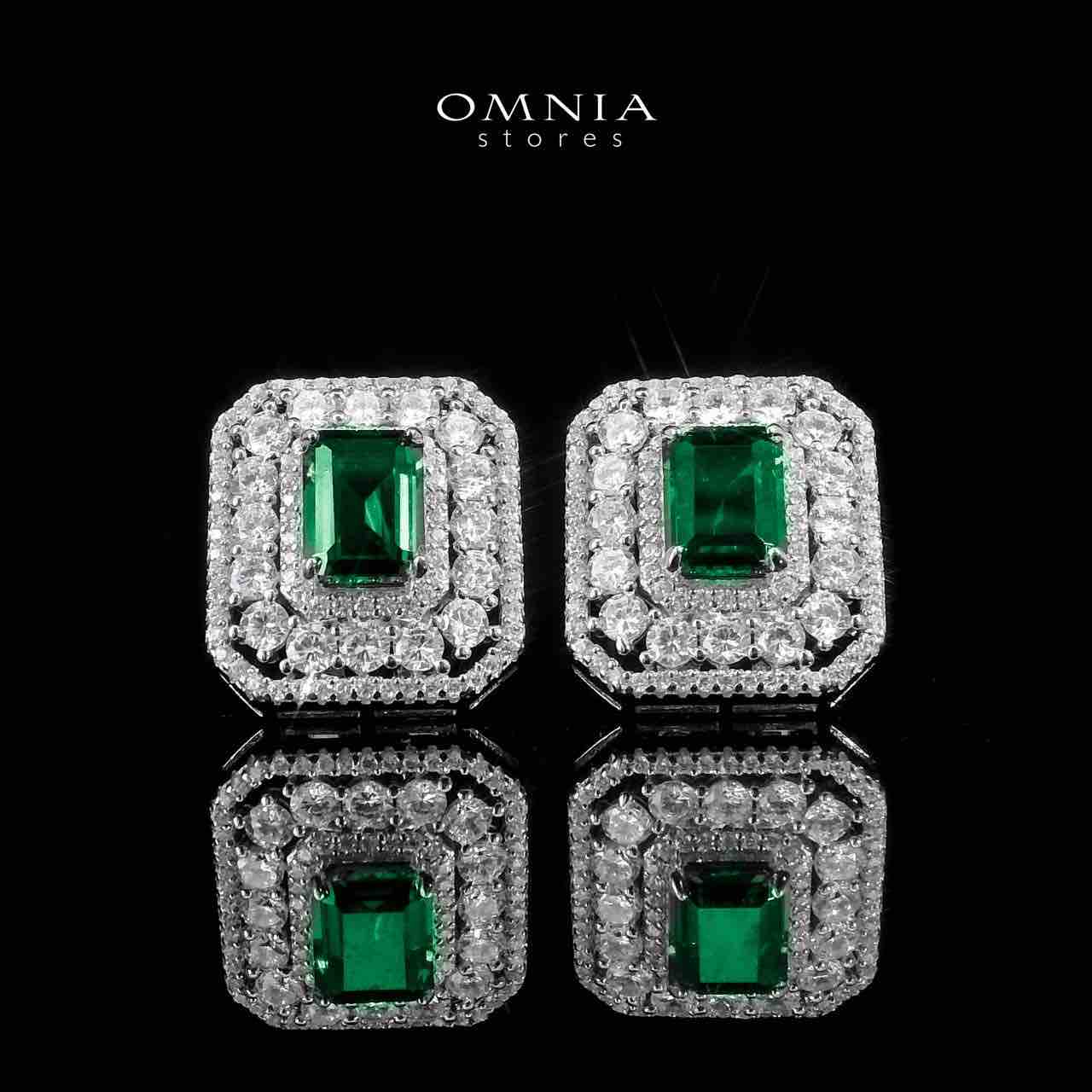 Sally Earring in 925 Silver High Quality Simulated Diamonds - OMNIASTORES UAE