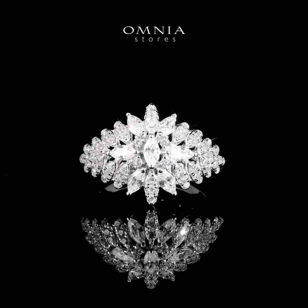 Omnia Amira White Bridal Full Set in 925 Silver High Quality Simulated Diamonds - OMNIASTORES UAE
