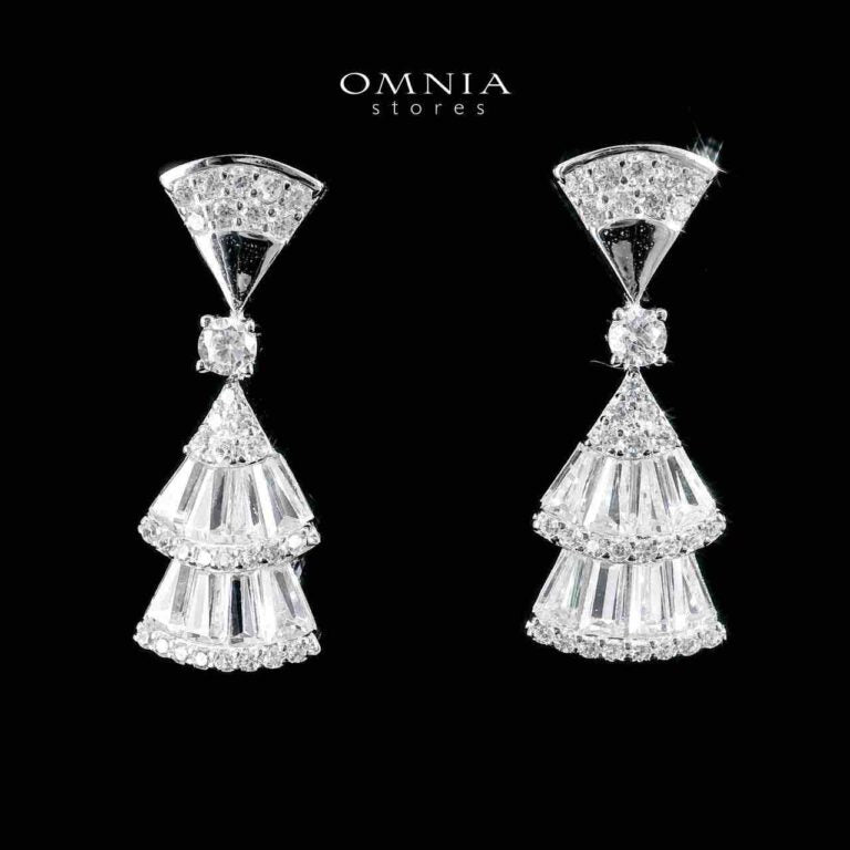 Sumaya White Bridal Full Jewelry Set – High Quality Zircon Stone Premium Rhodium-Plated - OMNIASTORES KSA