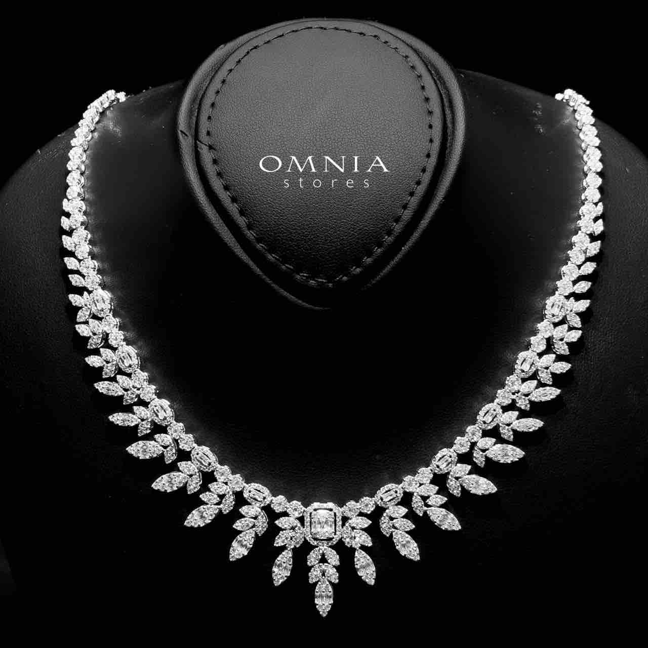 Omnia Sharifah White Bridal Full Set in 925 Silver High Quality Simulated Diamonds - OMNIASTORES UAE