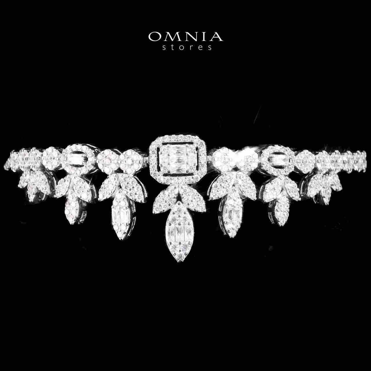 Omnia Sharifah White Bridal Full Set in 925 Silver High Quality Simulated Diamonds - OMNIASTORES UAE