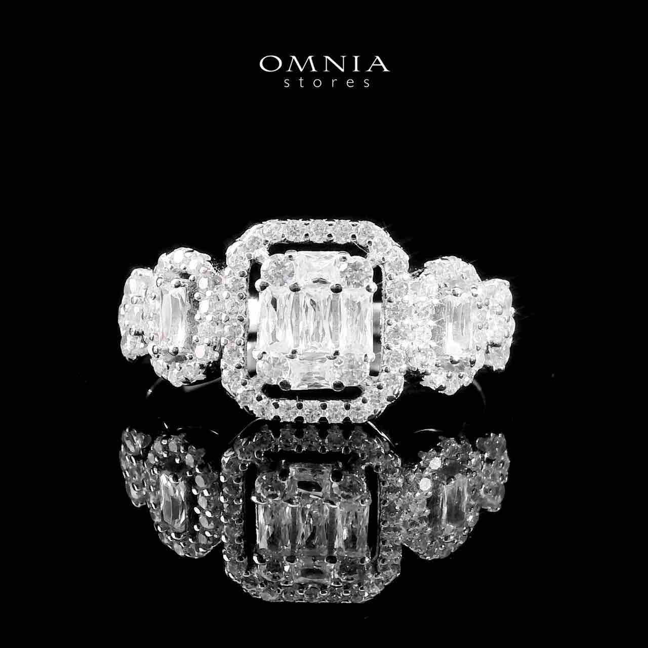Omnia Sharifah White Bridal Full Set in 925 Silver High Quality Simulated Diamonds - OMNIASTORES UAE