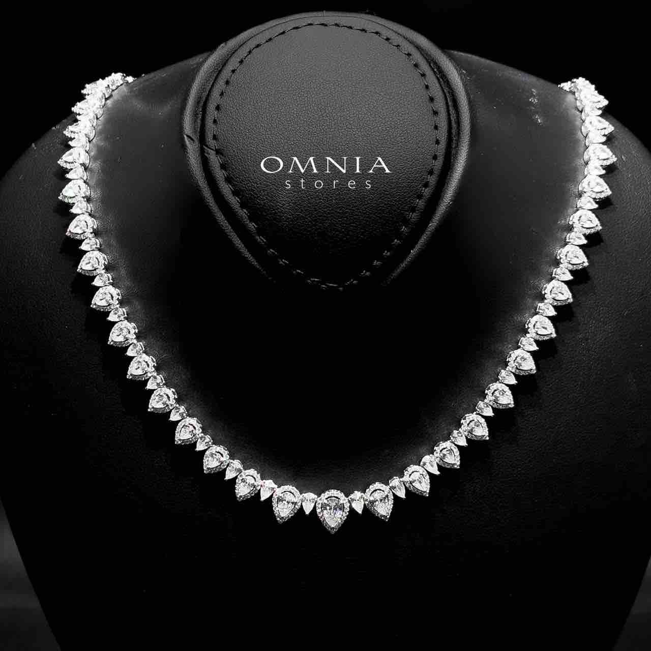 Omnia Sundus White Bridal Full Set in 925 Silver High Quality Simulated Diamonds - OMNIASTORES UAE