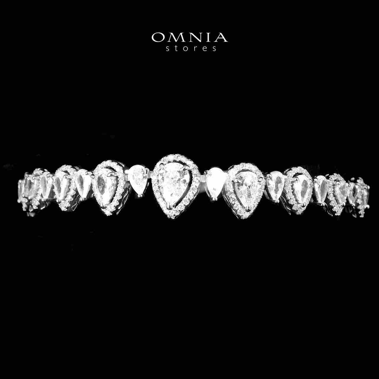 Omnia Sundus White Bridal Full Set in 925 Silver High Quality Simulated Diamonds - OMNIASTORES UAE