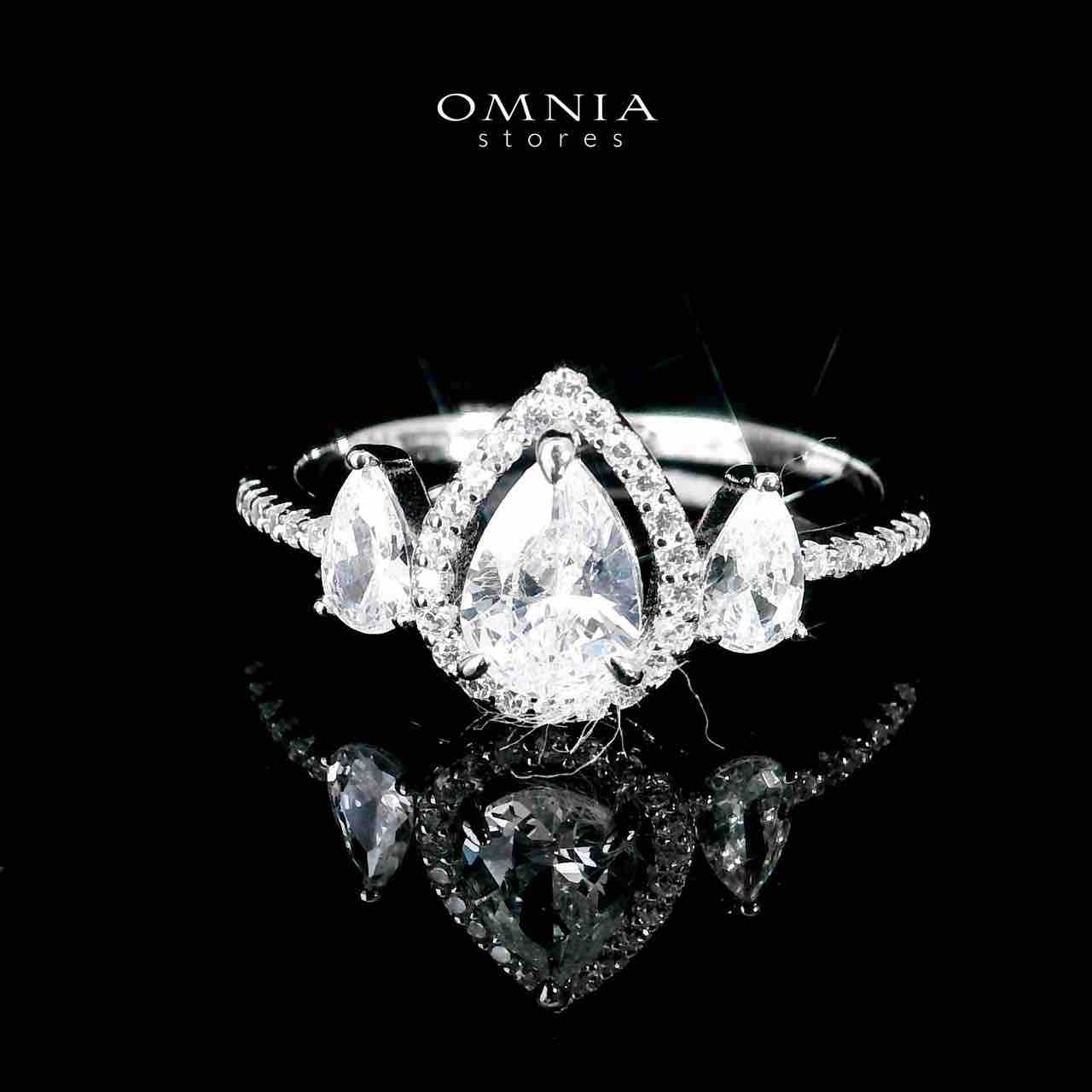 Omnia Sundus White Bridal Full Set in 925 Silver High Quality Simulated Diamonds - OMNIASTORES UAE