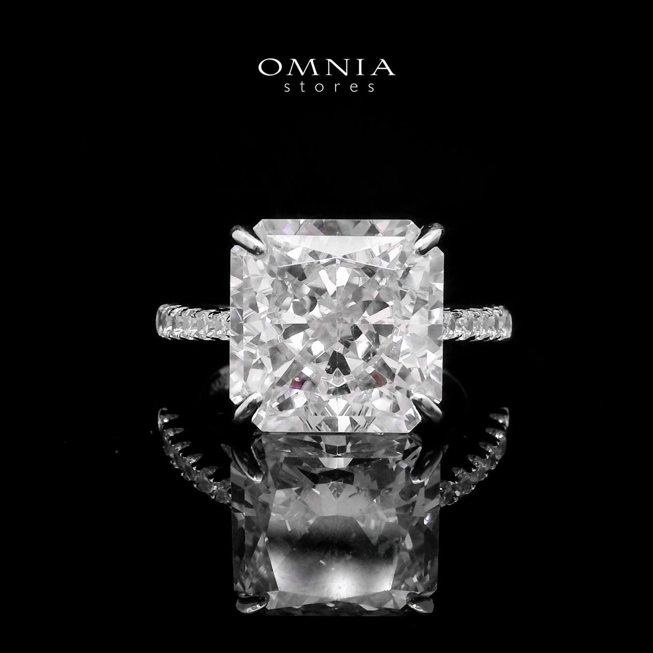 Omnia Adele White 1.25 Carat Ring In 925 Silver High Quality Simulated Diamonds - OMNIASTORES UAE
