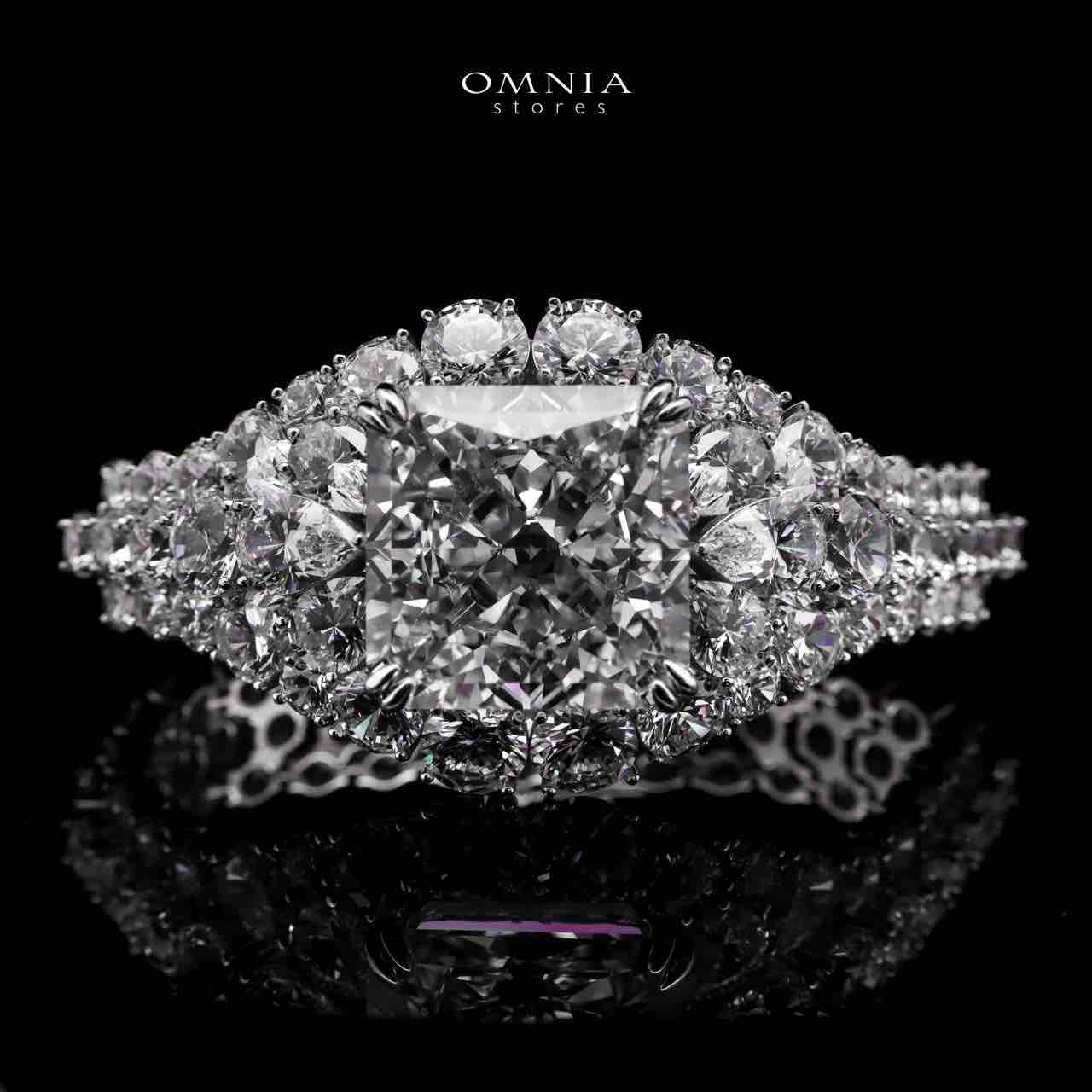 Nahid White Bracelet In 925 Silver Certified High Quality Lab Grown Stones - OMNIASTORES UAE