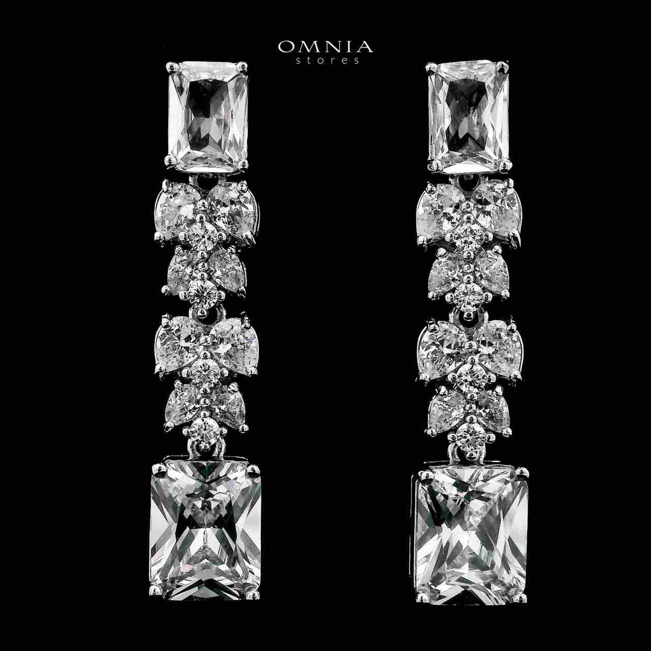 Omnia Amelia White Bridal Full Set in High Quality Simulated Diamonds