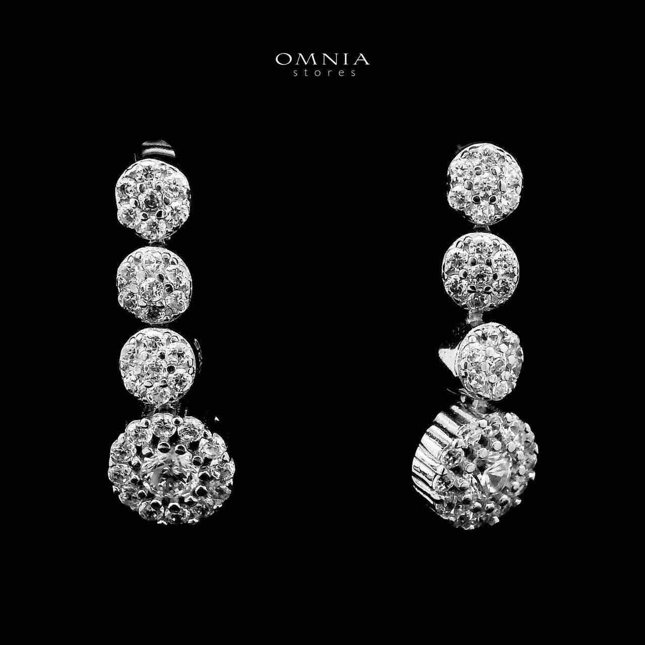 Omnia Salha White Bridal Full Set in 925 Silver High Quality Simulated Diamonds