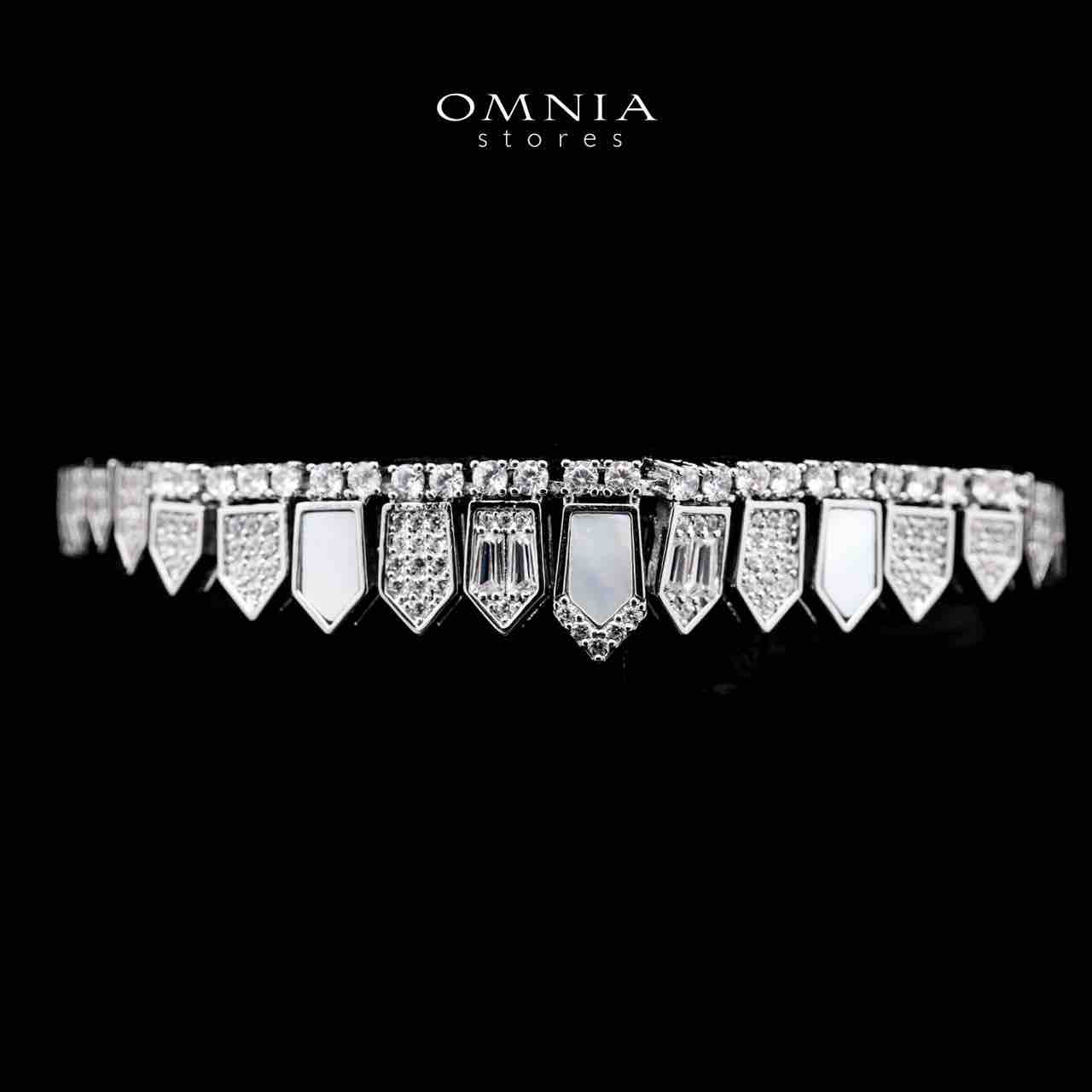 Omnia Shifa Bridal Full Set Accessories in High Quality Zircon Stone in Rhodium Plated