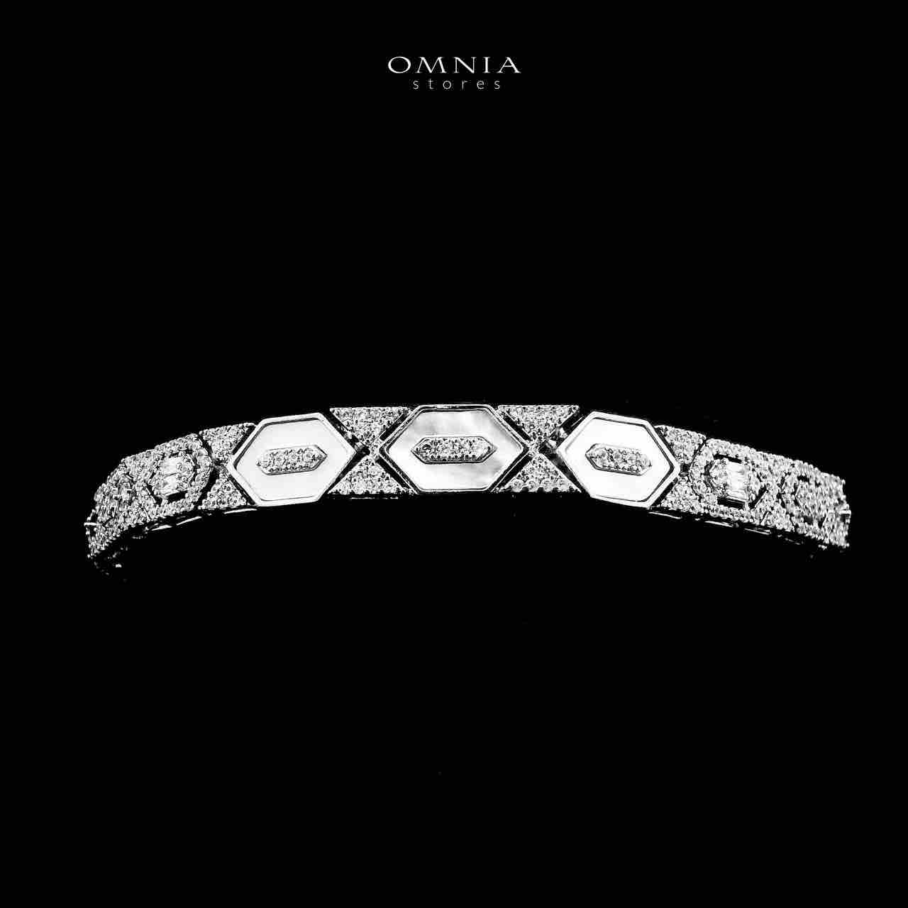 Omnia Raya Bridal Full Set Accessories in High Quality Zircon Stone in Rhodium Plated