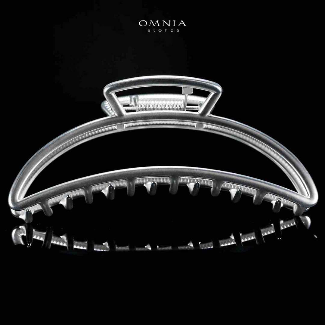 Omnia Talia Silver Hair Clip with High Quality Rhodium Plated