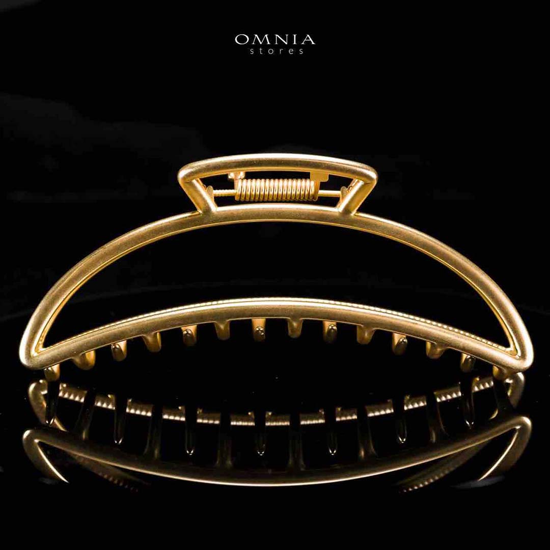 Omnia Talia Gold Hair Clip with High Quality Rhodium Plated