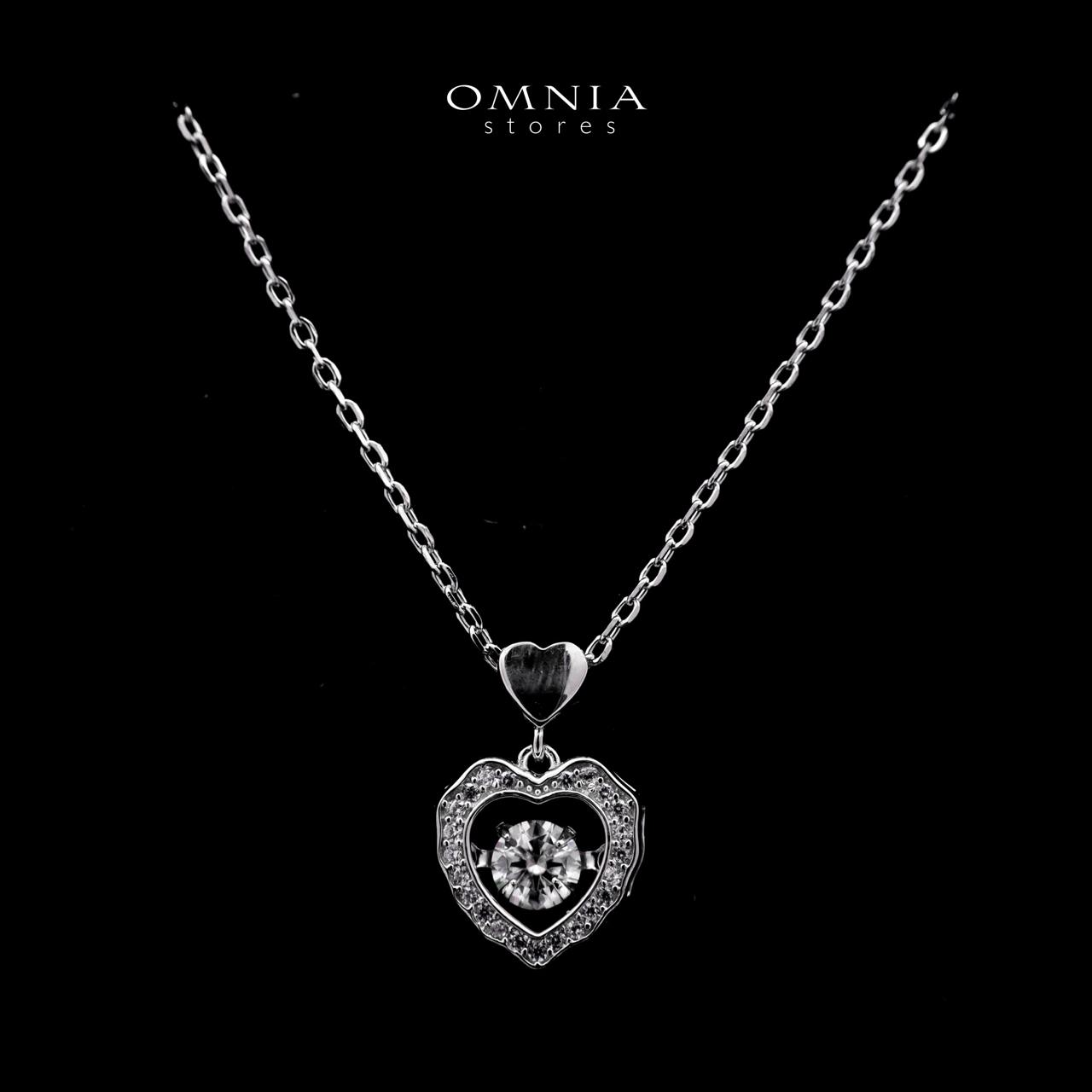 Omnia Jouri Necklace in 925 Silver with High-Quality Moissanite Stone - OMNIASTORES UAE
