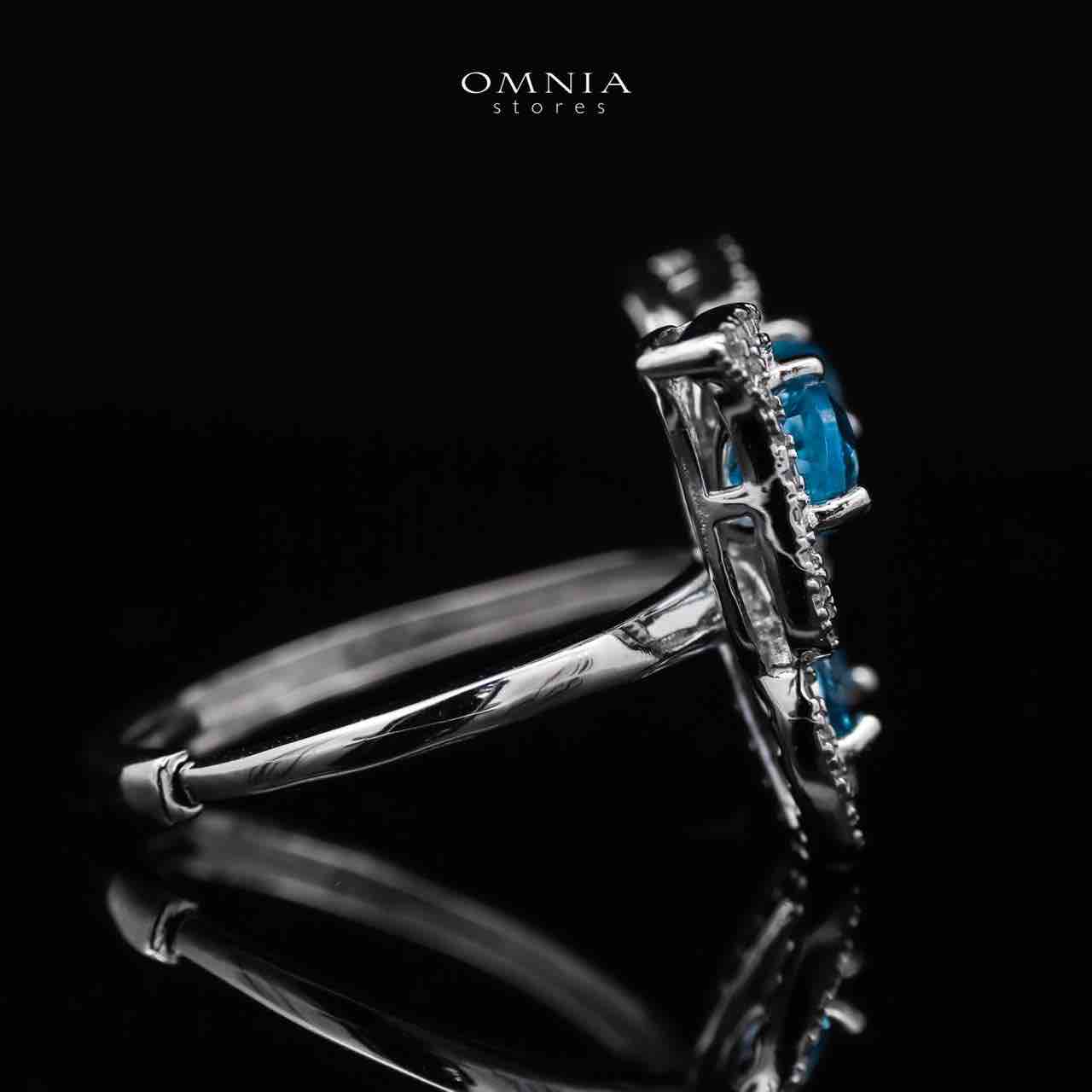 Omnia Rafea Ring In 92.5 Silver High Quality topaz stone - OMNIASTORES UAE