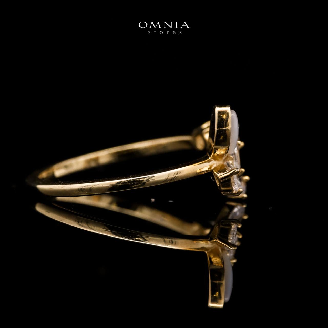 Omnia Ivy Butterfly Ring in 925 Silver with High Quality Zircon Stone - OMNIASTORES UAE