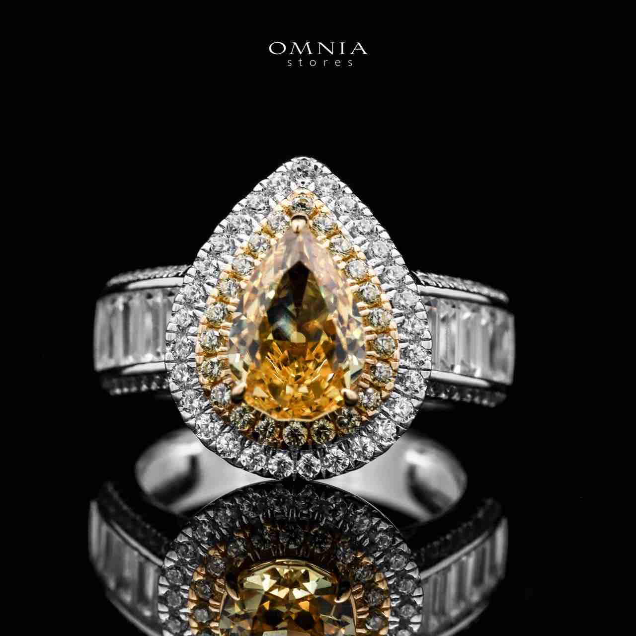 Omnia Anood Ring 2.00 Carat in 925 Silver High Quality Simulated Diamonds - OMNIASTORES UAE