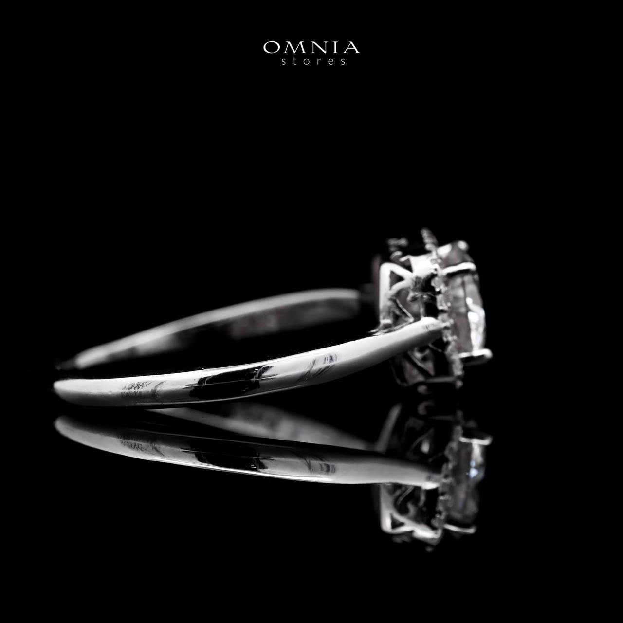 Omnia Bisan Cushion Cut Ring in 92.5 Silver with High Quality Moissanite Stone - OMNIASTORES UAE