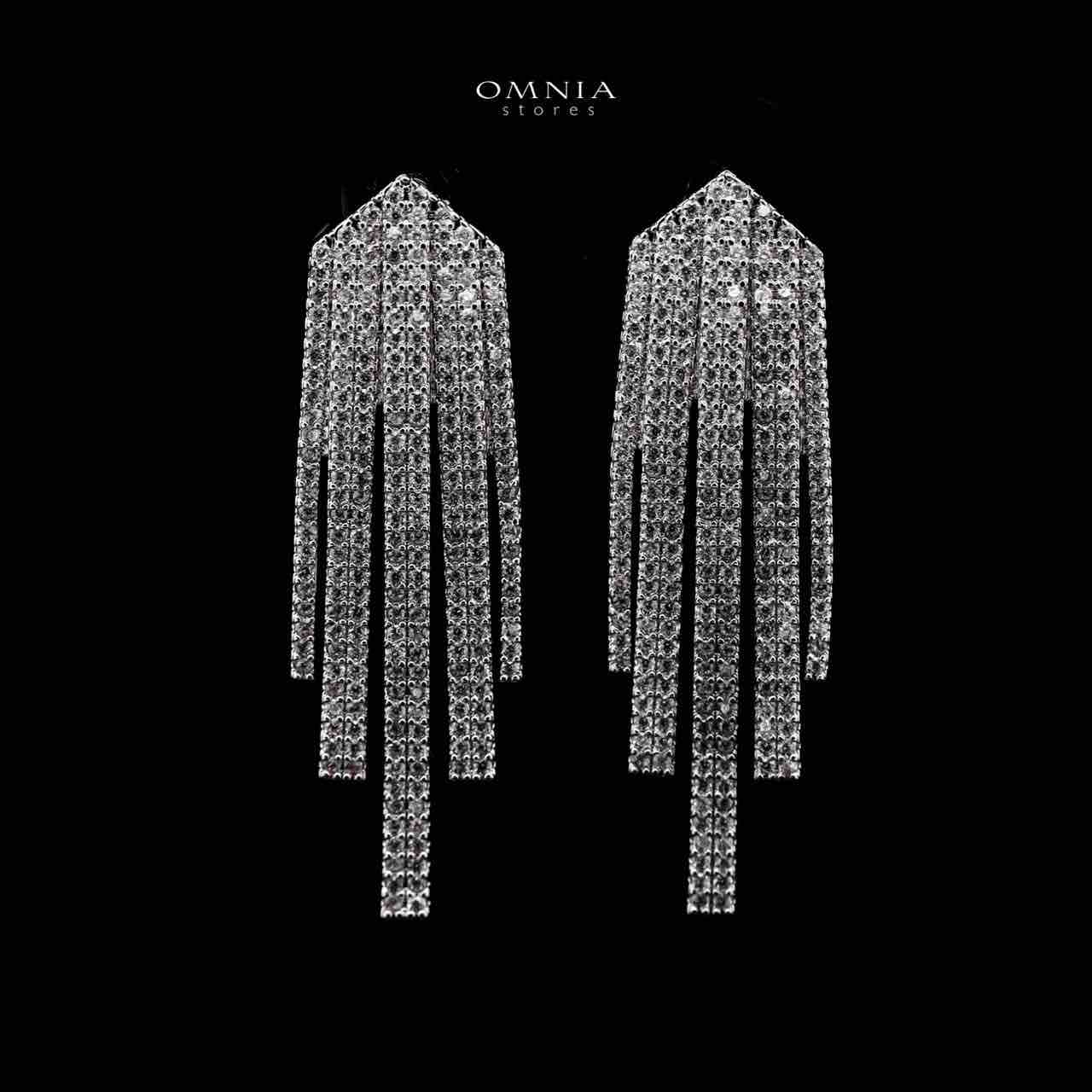 Omnia Ashley Bridal Full Set Accessories High Quality Zircon Stone in Rhodium Plated - OMNIASTORES UAE