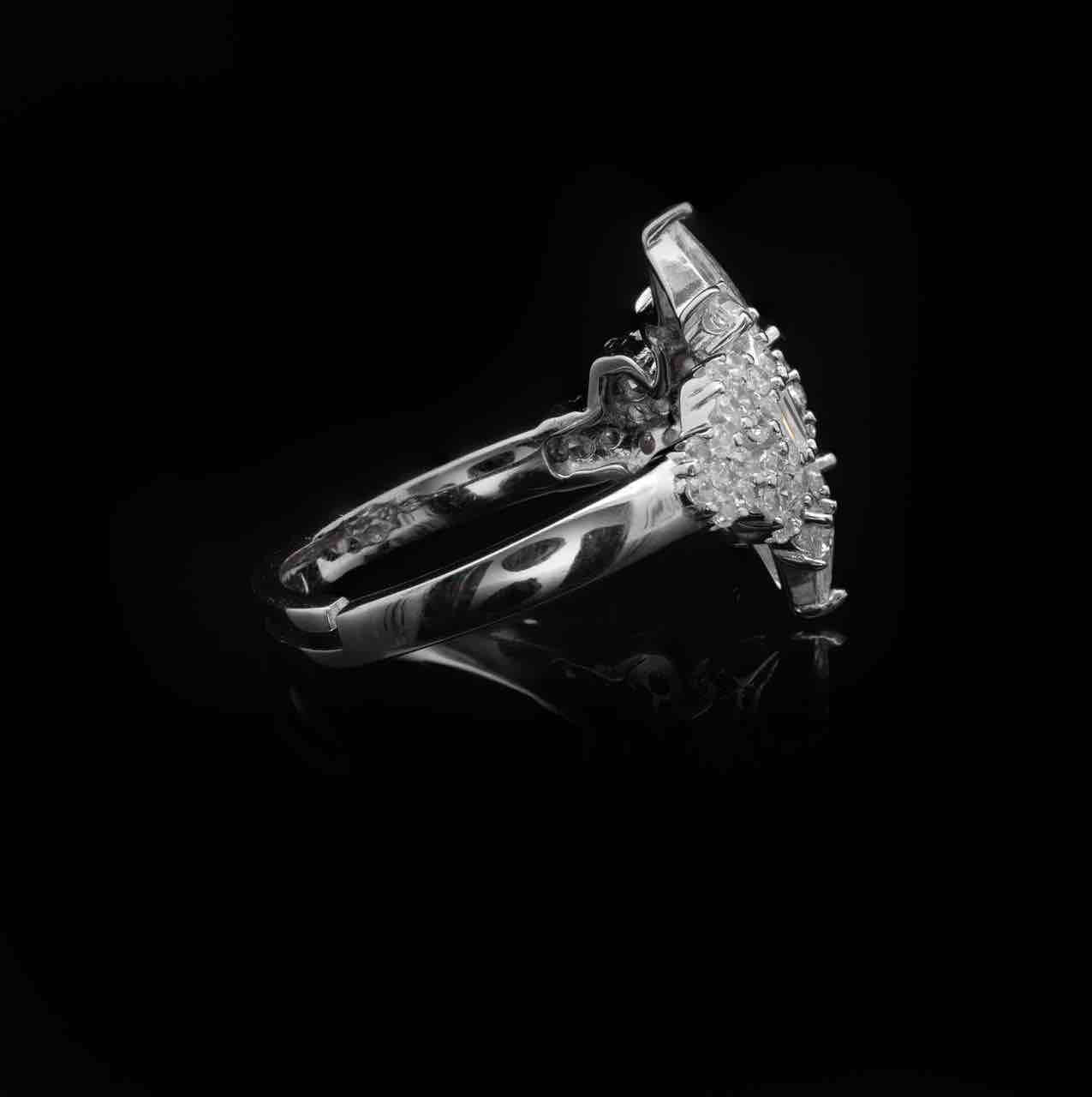 Omnia Syla White Bridal Full Set in 925 Silver with High Quality Simulated Diamonds