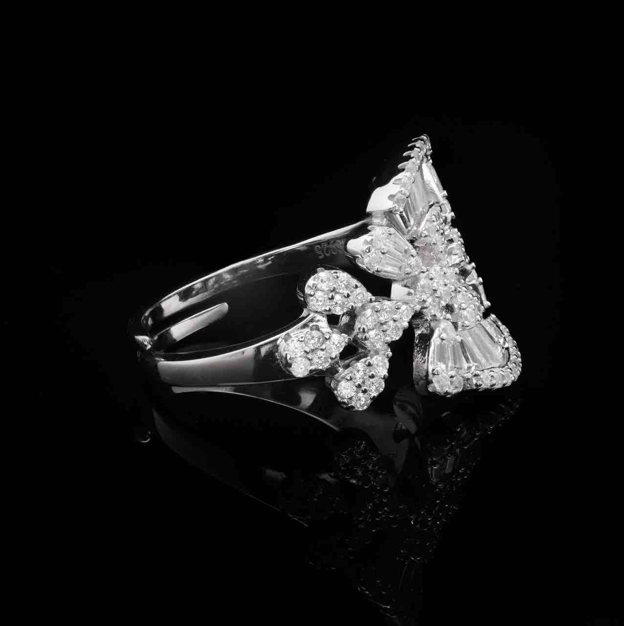 Omnia Rimal White Bridal Full Set in 925 Silver with High Quality Simulated Diamonds - OMNIASTORES UAE