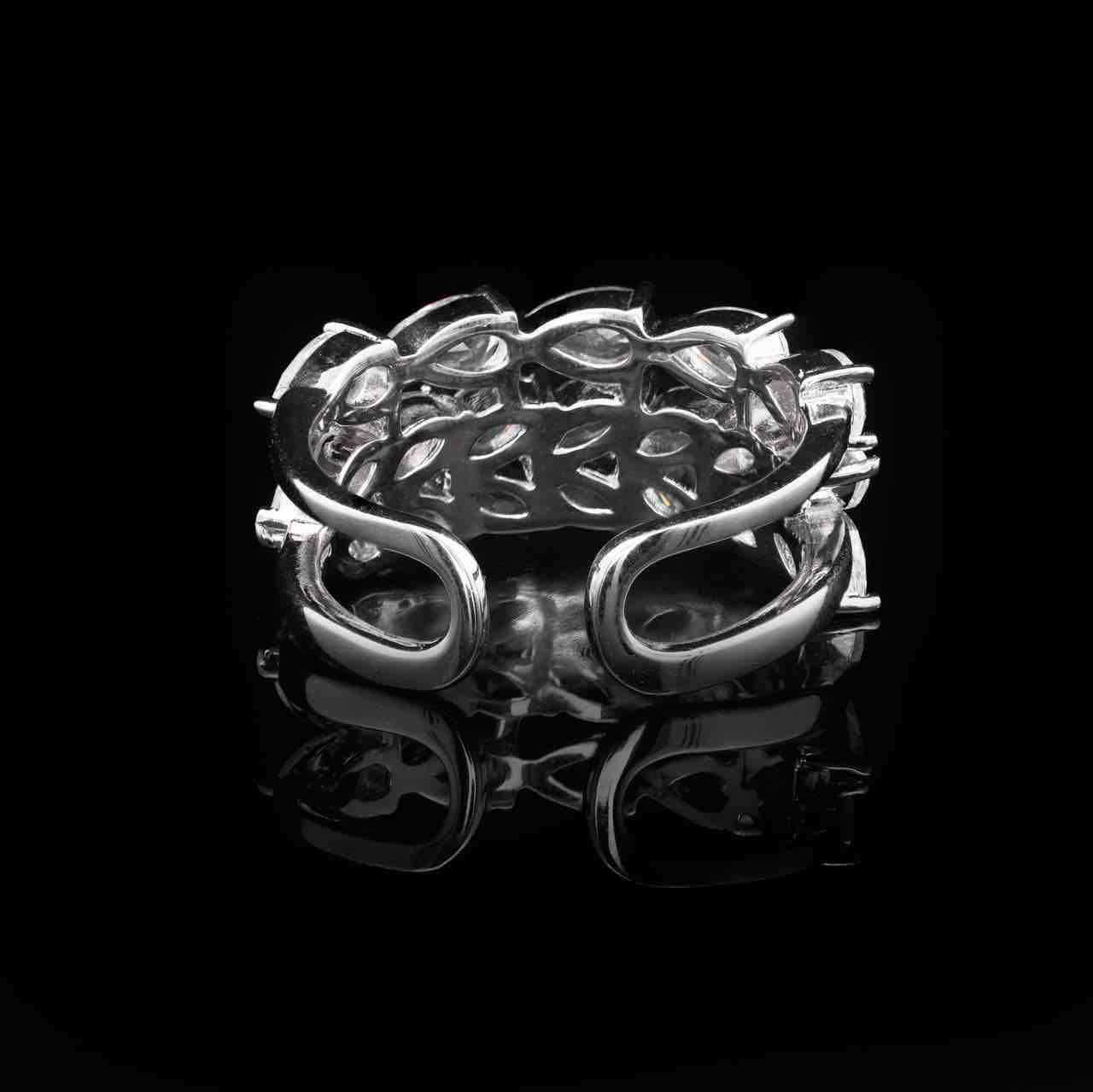 Omnia Sheena White Bridal Full Set in 925 Silver with High Quality Simulated Diamonds