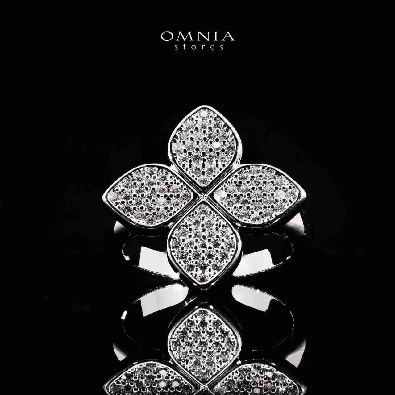 Omnia White Clove Choker Full Set with High-Quality Simulated Diamonds Gold Plated - OMNIASTORES UAE