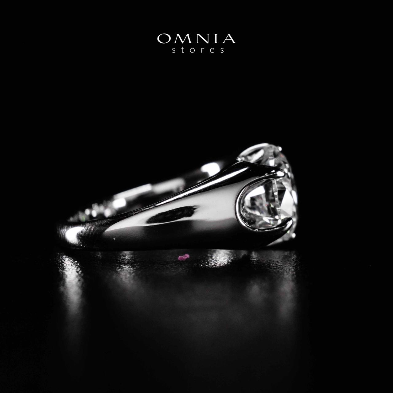 Omnia Maida Silver Ring In 925 Silver High Quality Certified Lab Crafted Stones - OMNIASTORES UAE