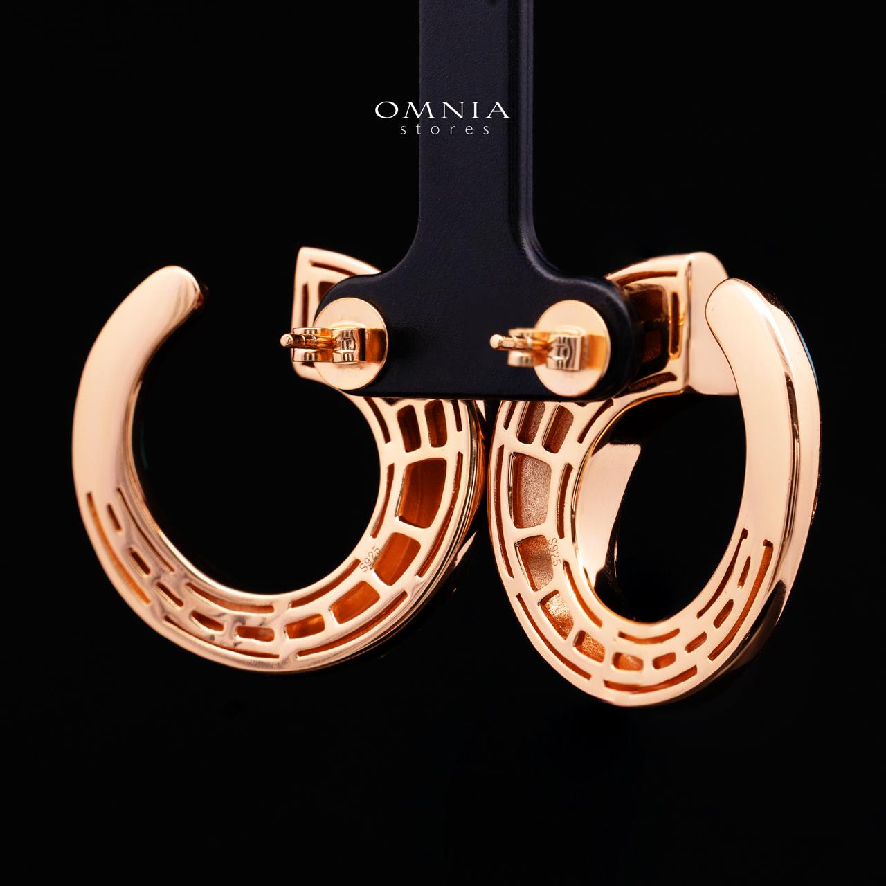 Tahiraa Green Stud Earrings with High-Quality Premium Simulated Diamonds in 925 Sterling Silver