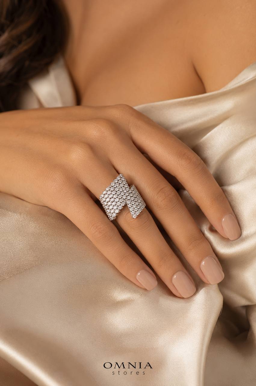 Theodora White Moissanite Ring 925 Sterling Silver Premium Finish - OMNIASTORES KSA