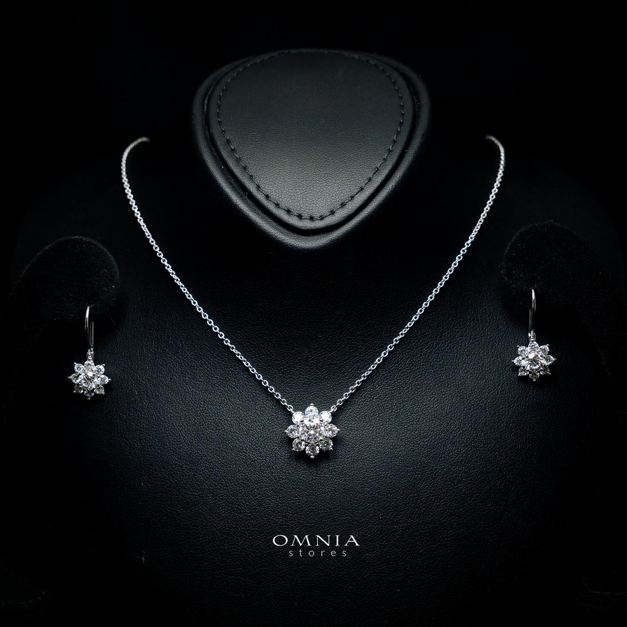 Shirley Round Moissanite Necklace & Earring 6.5mm (1CT) With GRA Certificate in 925 Sterling Silver