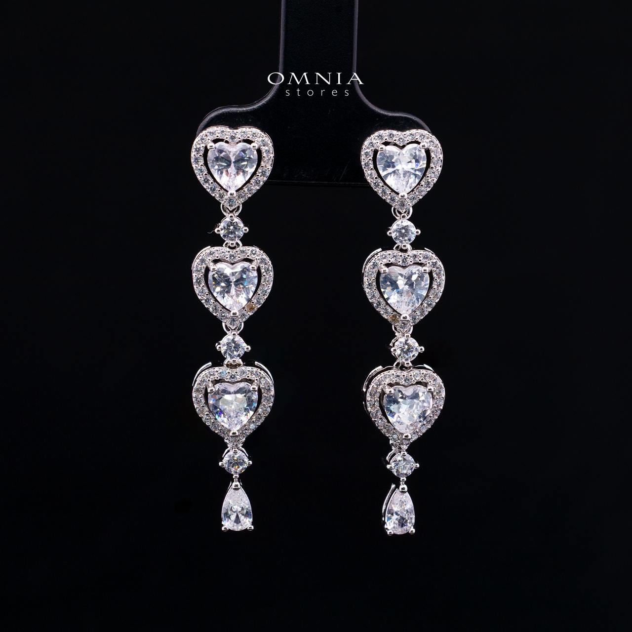 Talina White Luxury Bridal Full Jewelry Set with High-Quality Premium Simulated Diamonds-Rhodium-Plated