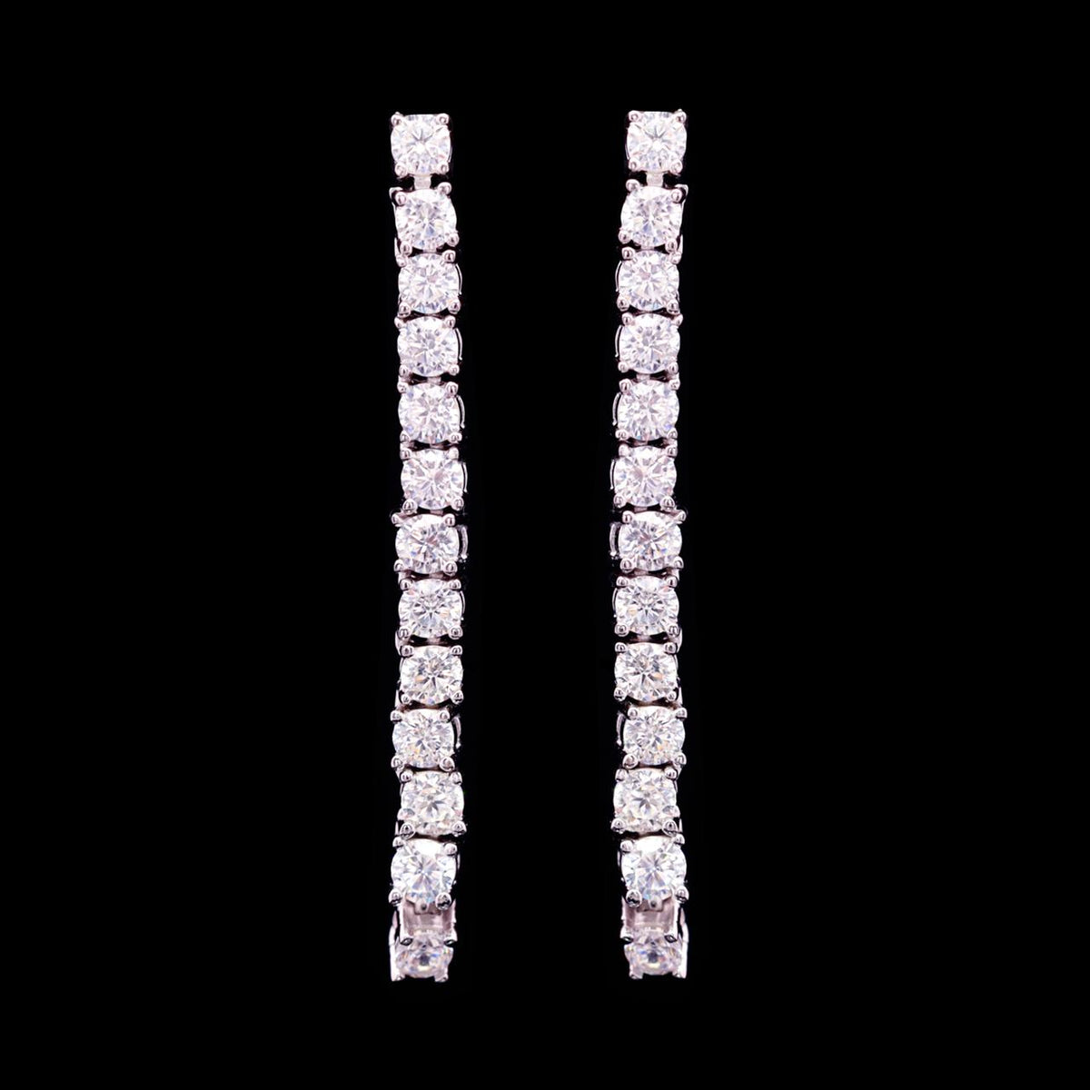 Gia White Luxury Bridal Full Set with High-Quality Zircon Stones Premium Rhodium Plating