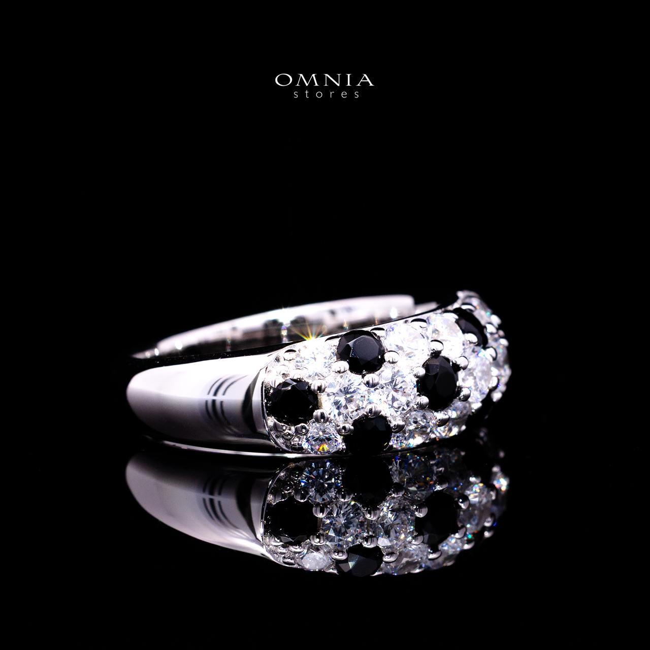Angie Ring with Certified Premium Simulated Diamonds in 925 Sterling Silver - OMNIASTORES KSA