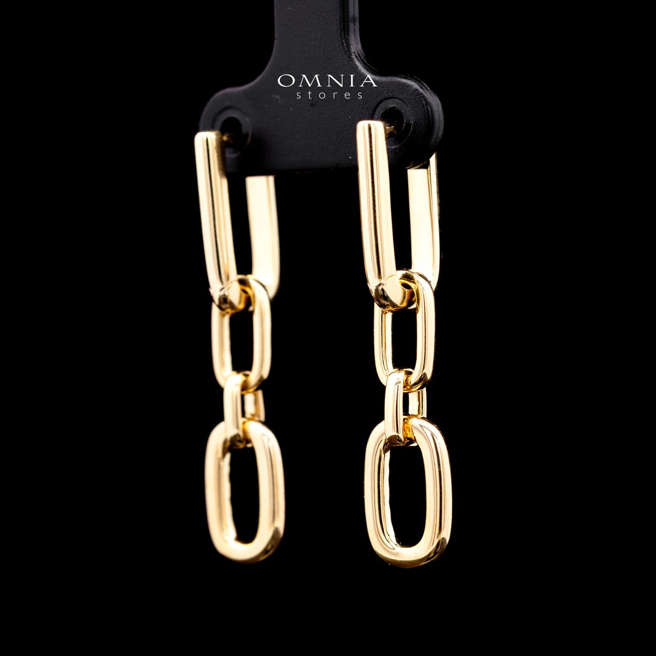 Estela Gold Premium Rhodium-Plated Alloy Earring with High-Quality Simulated Diamonds