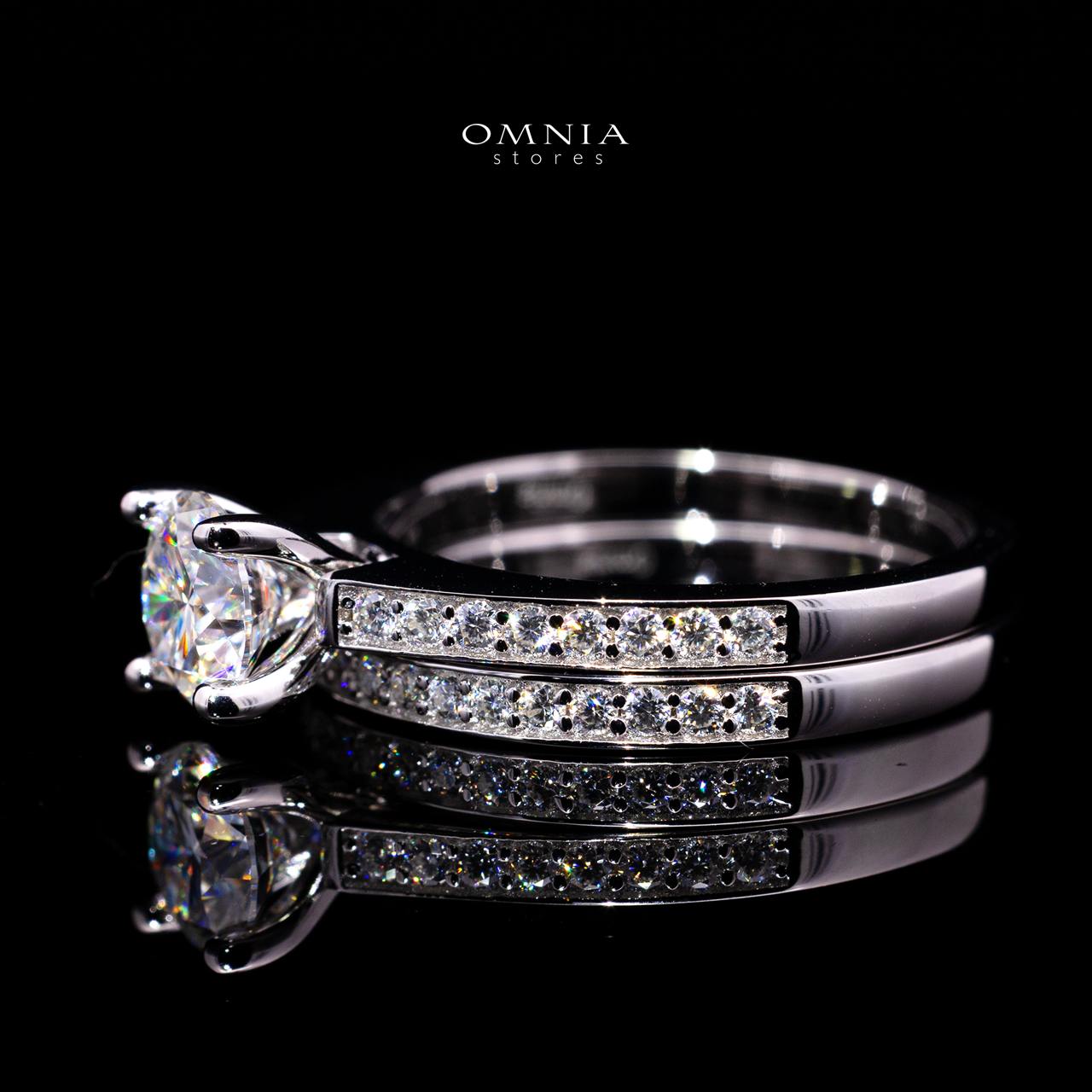 Sonya Round Moissanite Ring 6mm (0.8CT) with Certificate in 925 Sterling Silver